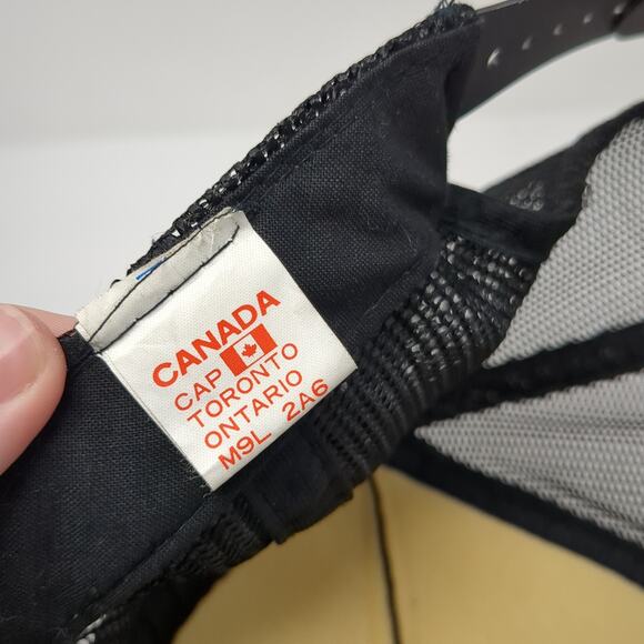 Doug's Chevron Service Powell River, B.C. Snapback Trucker Hat Black OS Canada - Picture 9 of 10